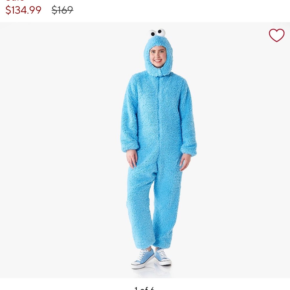 Adult Cookie Monster Costume - L/XL